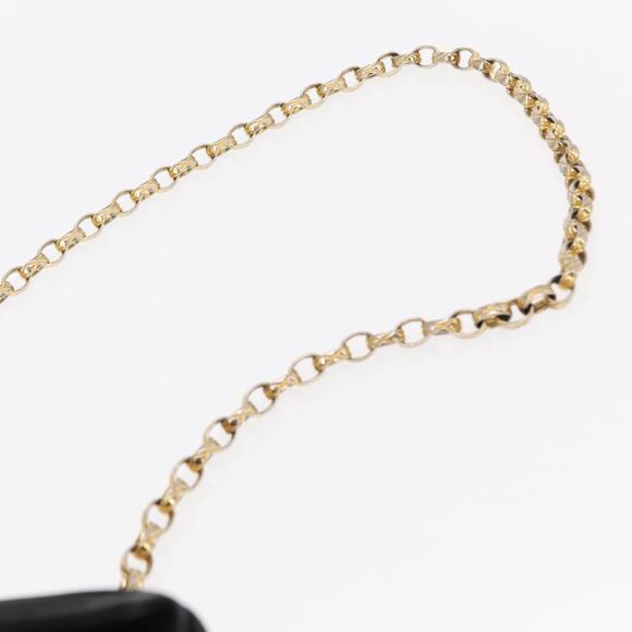 CHANEL Matelasse Fringe Chain Shoulder Bag Suede Black gold CC Auth BA8656 - Picture 8 of 16